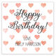 Watercolor Petite Hearts Square Gift Stickers Image 6 of 6